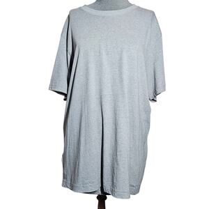 Eddie Bauer Gray Cotton Blend Tee Shirt Size Large